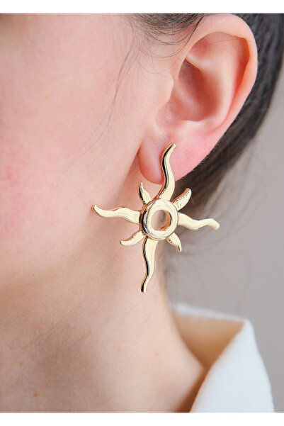 AURRARİ Gold Büyük Yıldız Küpe