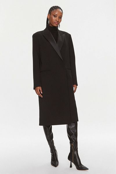 Calvin Klein Palton de lana CK K20K205970 Negru 36 EU