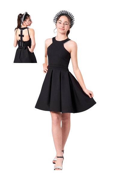 Erkut Girl's Evening Dress 10-15 Years Old Black