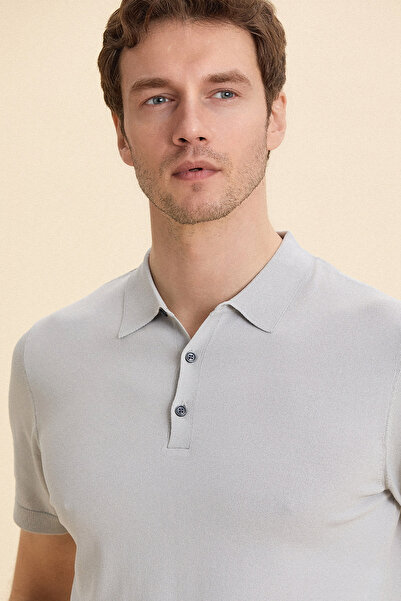 SMILE Gravino Gray Polo Knitwear