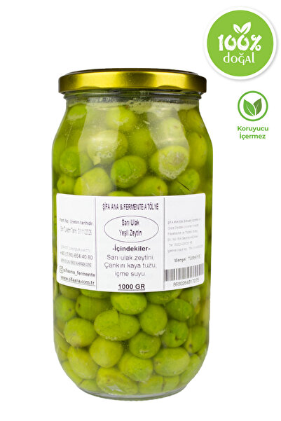 ŞİFA ANA Sarı Ulak Yeşil Zeytin (Taş kırma) (1000CC)