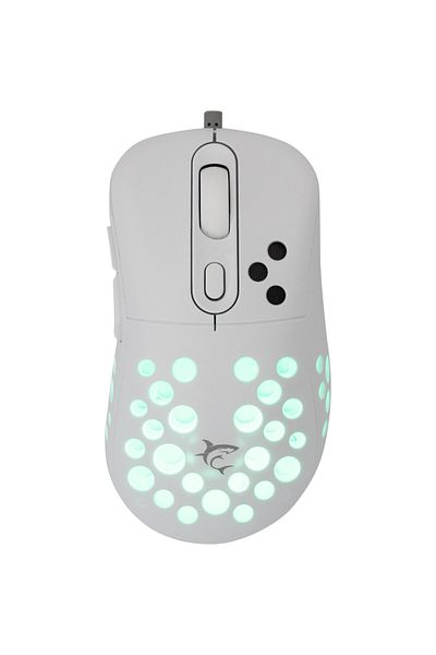 WHITE Mouse Gaming cu fir White Shark AZRAEL