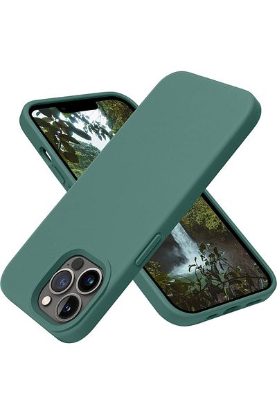 Generic Silicone Case Cover Compatible with iPhone 13 pro , Ultra Slim Fit with Full Body Protection