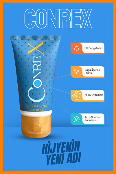 Conrex Erkeklere Özel Boyutlandırıcı Ve Nemlendiricili Mucize Jel 50 ml