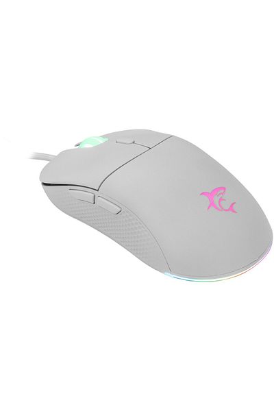 WHITE Mouse Gaming cu fir White Shark BAGDEMAGUS