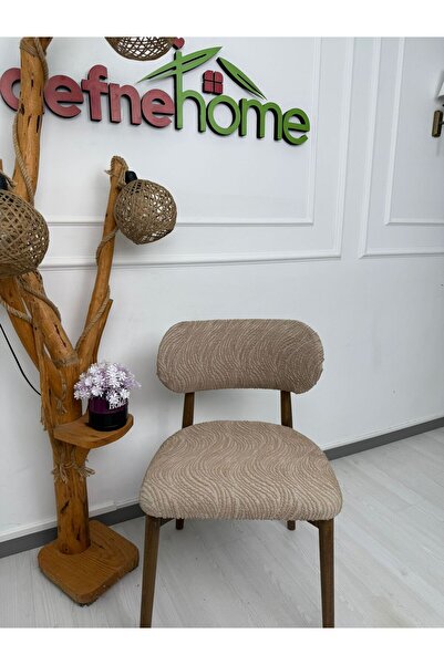 Defne Home bohem sandalye kılıfı Vizon