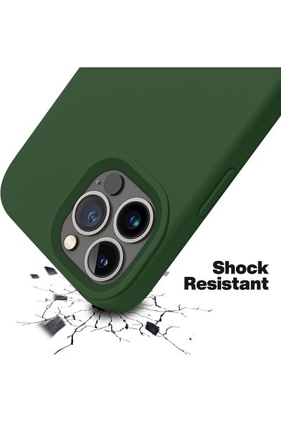 Generic Silicone Case Cover Compatible with iPhone 13 pro , Ultra Slim Fit with Full Body Protection