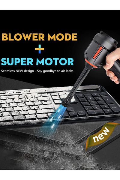 MACON Portable 3-in-1 Air Duster, Vacuum & Blower – Cordless Electric Cleaner for Keyboard & Electronics