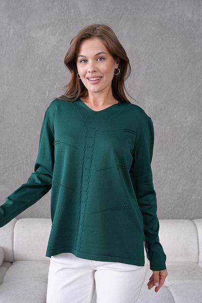 Lamierra Knitwear Young Mother Seasonal V-Neck Sweater