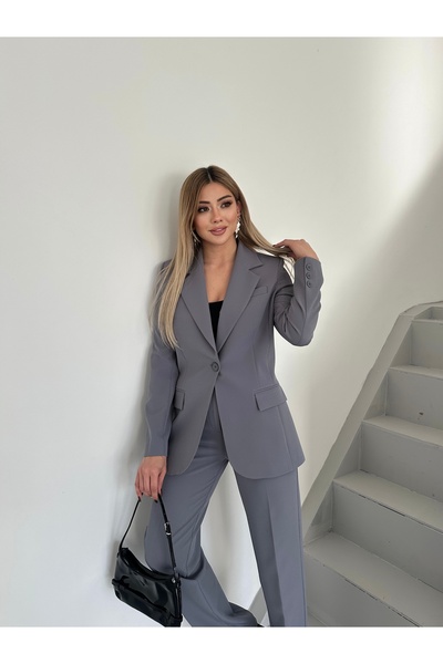 VUNTAL Kadın Blazer Klasik İkili Takım