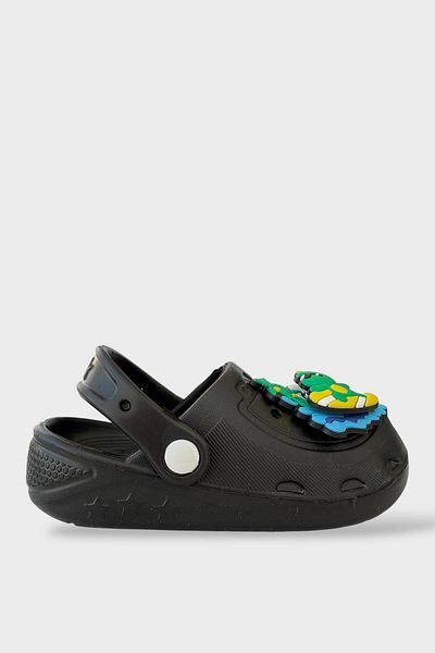 Liger Children's Daily Orthopedic Non-Slip Sole Figured Sandals Slippers Black