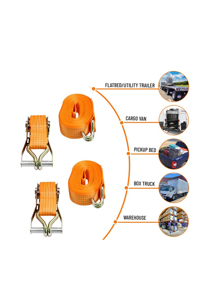 Badem10 Cırcırlı Gırgır Spanzet Yük Gerdirme Halatı Eşya Sabitleme Sapan 5 Ton 10 Metre Emniyet Kemerli