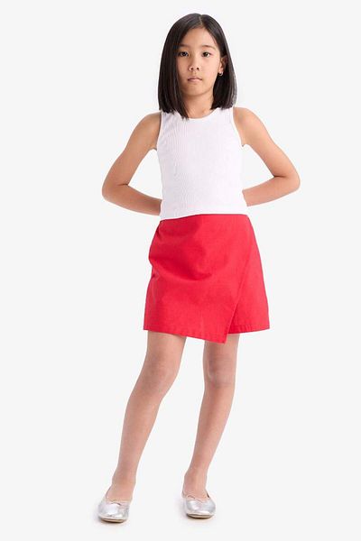 DeFacto New Season Girl's Cotton Shorts Skirt