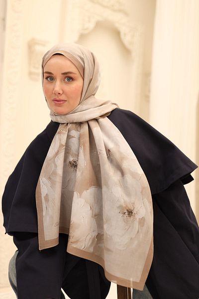 Silk Home Magnolia Pattern Naria Shawl