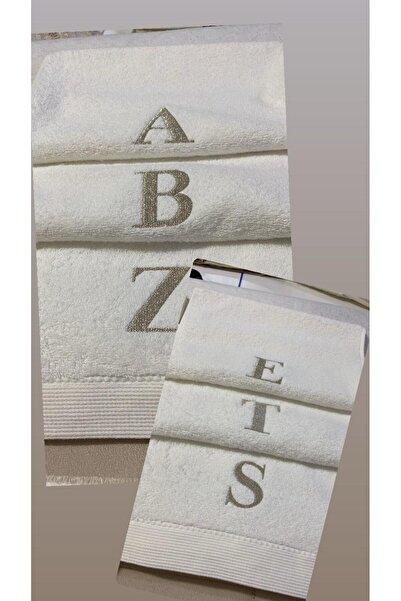 MİMANERA İSTANBUL Nakışlı Harfli Bambu Yüz Havlusu 50*90cm