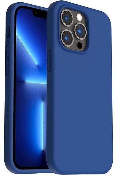 Generic Silicone Case Cover Compatible with iPhone 13 pro , Ultra Slim Fit with Full Body Protection