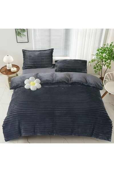 Pucioasa Cocolino Line bed linen, anthracite grey