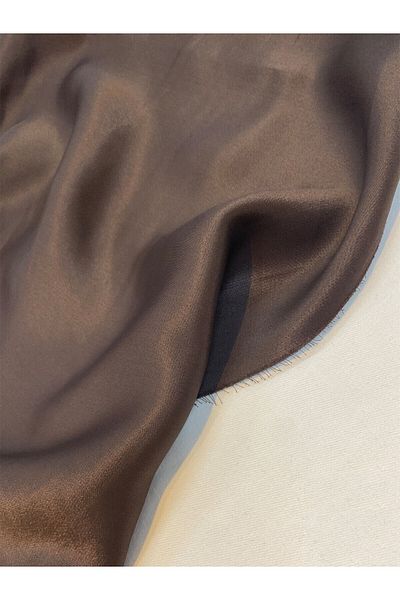 Yiğit Kumaş Brown Viscose Satin Fabric