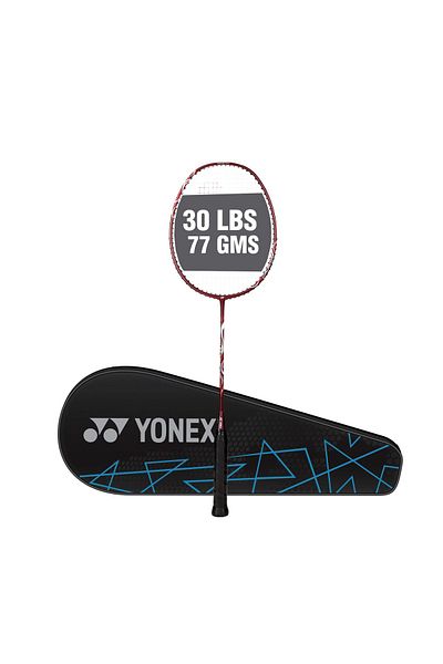 YONEX Astrox Lite 45i Strung Badminton Racket | 5U G4 | Kurenai | 30 lbs Tension | Graphite Frame