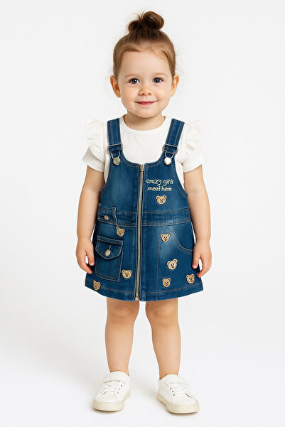 babixkids Sezon nou Lung Scurt Badi Jeans Rochie Gilet Rochie Salopet