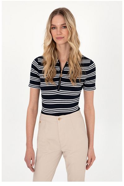 U.S. Polo Assn. Tricou cu guler polo polo assn (fermoar)