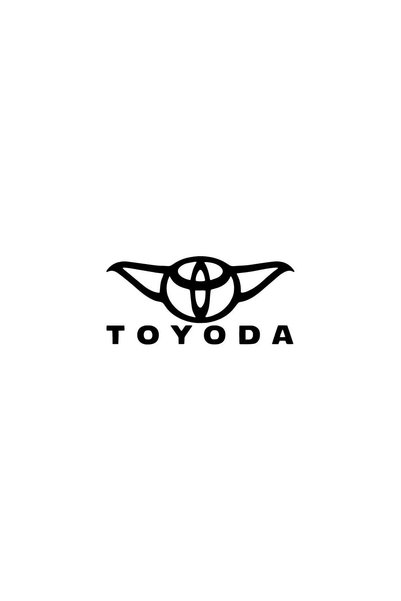 Generic Brand Toyoda Emblem Sticker Auto Motor Laptop Wall Foil Sticker 10x5 cm