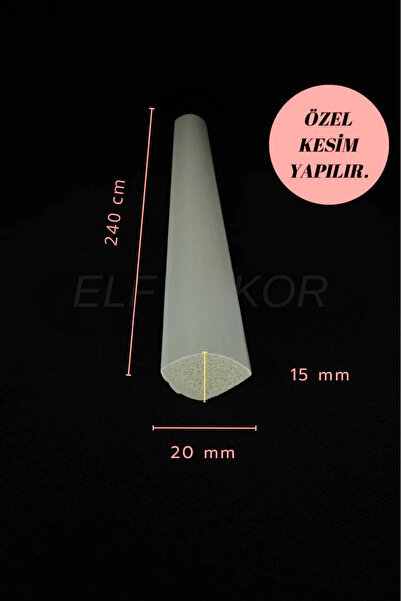 ELF DEKOR Dekoratif Boyanabilir 1 Adet 2 cm Polistren Duvar Çıtası