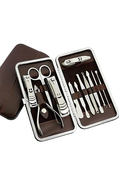 ÇELİKONLİNE 12 Piece Full Manicure Pedicure Set with Bag