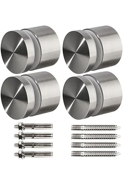 Generic درابزين زجاجي LukLoy SS316 شديد التحمل، دبوس زجاجي كبير بقطر 2 بوصة لدرابزين سلم الشرفة