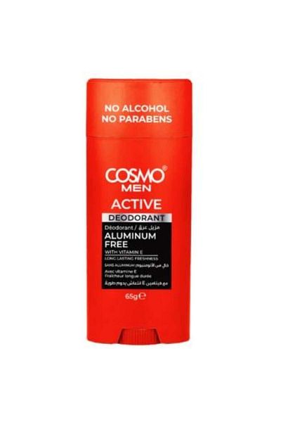 Cosmo Aluminum-Free Deodorant for Men with Vitamin E by Cosmo (ACTIVE) 65g