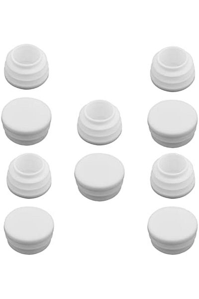 Generic Bettomshin 10Pcs Plastic Plug 22mm Outer Diameter End Caps Tube Inserts Round Furniture Table Chair