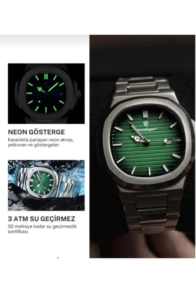 N AKSESUARLAR TARZ ÇELİK TAKI Men's Poedagar Luxury Stylish Fashion Style Steel Watch