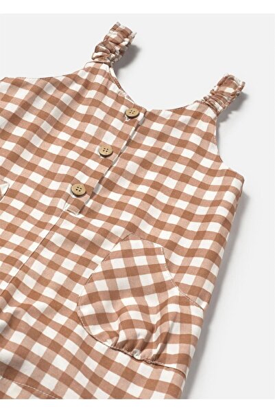 MAYORAL Baby Girl Short Jumpsuit Brown 1836