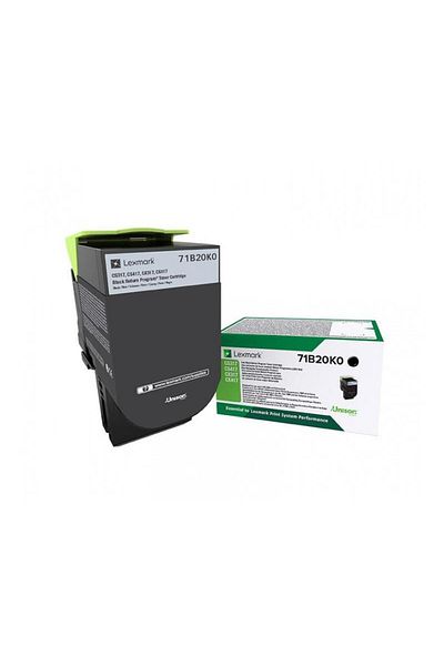 Lexmark 71B20K0 TONER PROGRAMAT RETUR NEGRU