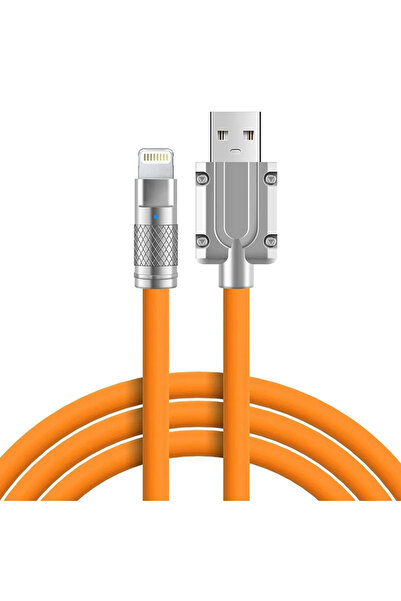 ERCTECH 6A 120W İPHONE YÜKSEK HIZLI ŞARJ KABLOSU 180 DÖNER BAŞLIK