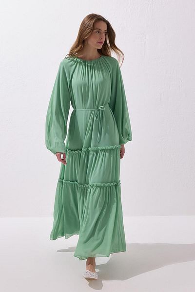 KADRİYE BAŞTÜRK Julie Long Dress Mint