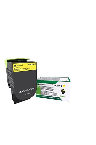 Lexmark 71B2HY0 YLW RETURN PROG. TONER
