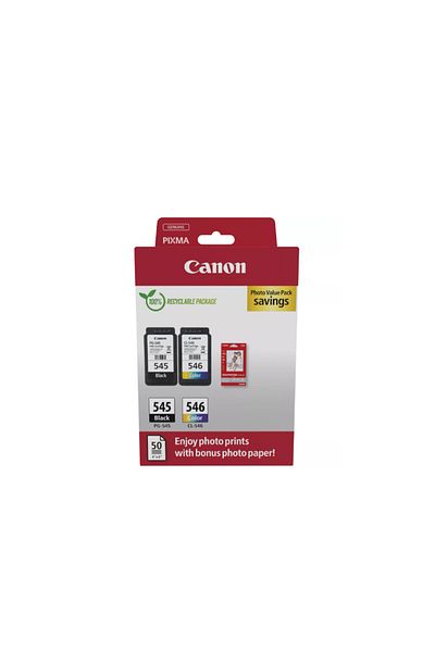 Canon PG-545/CL-546 PHOTO VALUE PACK ink cartridge pack, black capacity: 180 pages/8ml