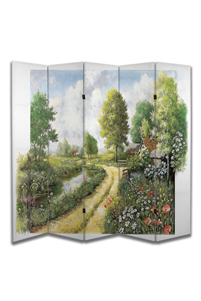 dbsanat Doğa Temalı Özel Tasarım Paravan Room Divider 180 x 200 cm