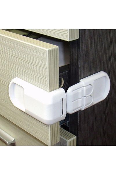 Ecosell 2 Pieces Child Baby Protection Corner Cabinet and Drawer Safety Lock