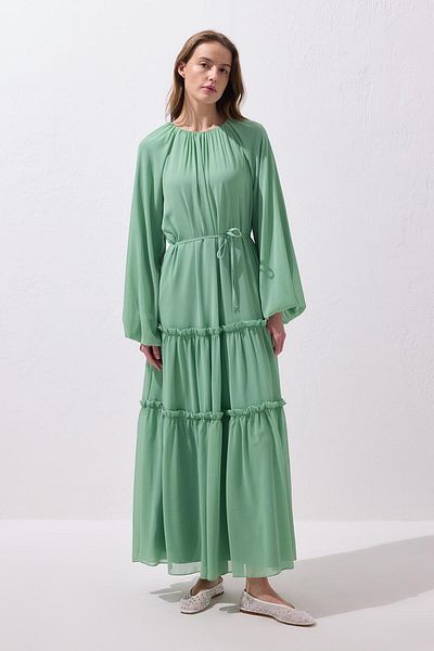 KADRİYE BAŞTÜRK Julie Long Dress Mint