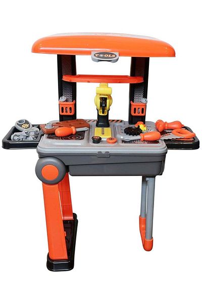 rexa 2 in 1 Deluxe Tool Set Realistic Style Bag on Wheels Turns into Tool Bench