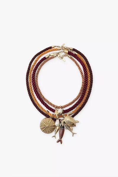 CHARMLUCKY Wicked 4-Piece Fish Charm Necklace