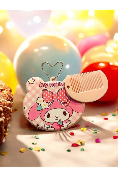 Shoebuo Children's Buckle Set Gift Set of 3 Birthday Boxed My Melody Mirrored Mixed Color