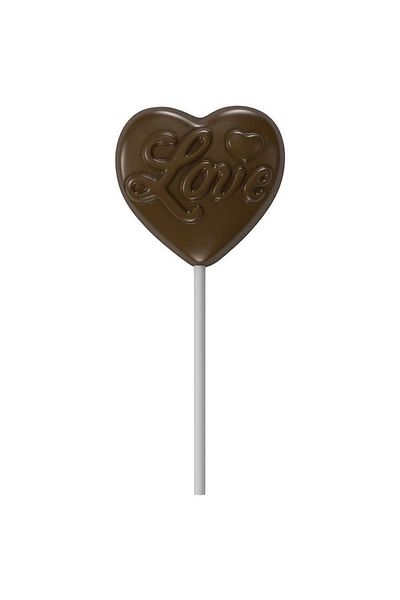 artizanmutfak Implast Polycarbonate Heart Lollipop Chocolate Mold 35 Gr - 691