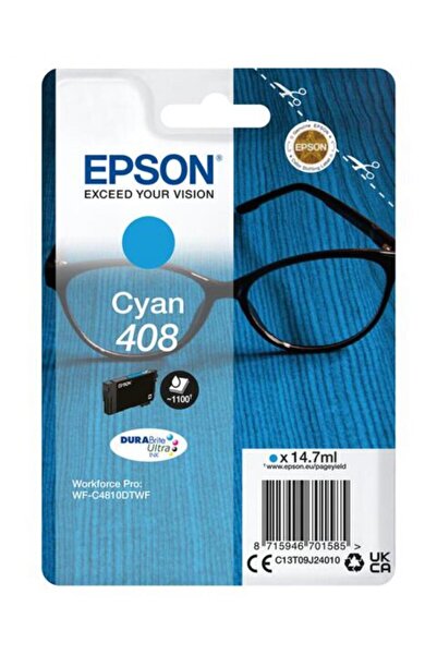 EPSON 408 ЦВЕТНО-СИНЯ МАСТИЛЕНОСТРУЙНА КАСЕТА