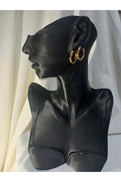 lavantebutik حلق هوب مطلي بالذهب 316l أقراط الصلب