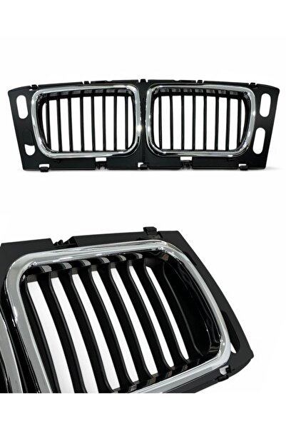 Genel Markalar Bmw E34 Ön Panjur Böbrek Orta Krom Siyah Serisi 1995 1994