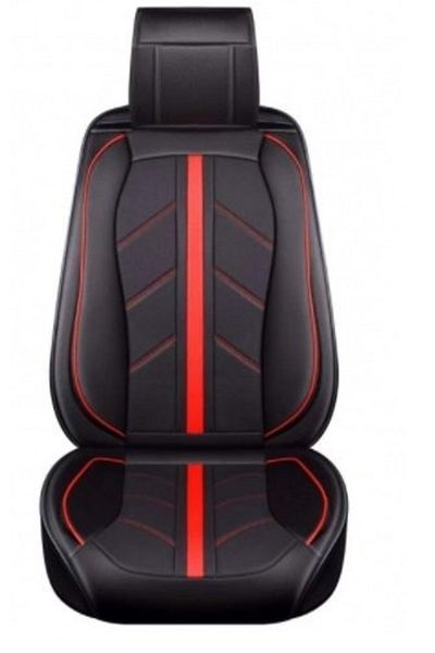 Umbrella Set huse scaune auto universale SPORT, piele ecologica neagra cu rosu, fata-spate