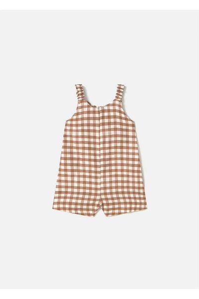 MAYORAL Baby Girl Short Jumpsuit Brown 1836